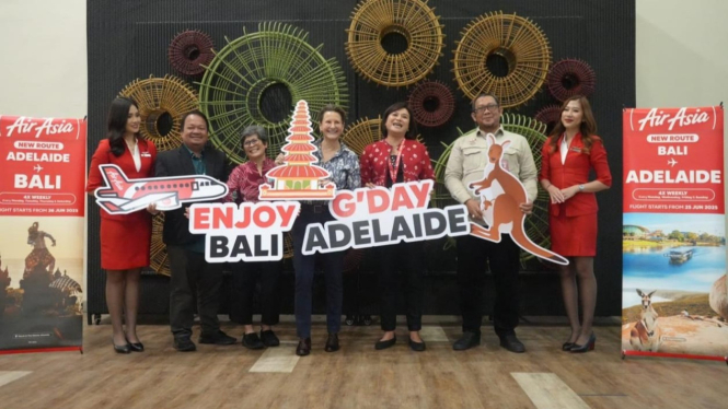 Penerbangan perdana AirAsia rute Adelaide, Australia