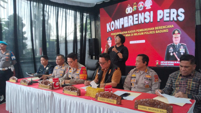 Kapolda Bali Irjen Daniel Adityajaya menggelar rilis perkemba