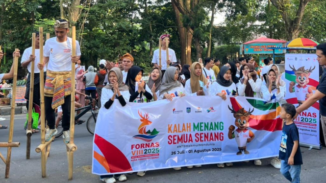 Masyarakat Kota Mataram Antusias hadiri Sosialisasi FORNAS VIII