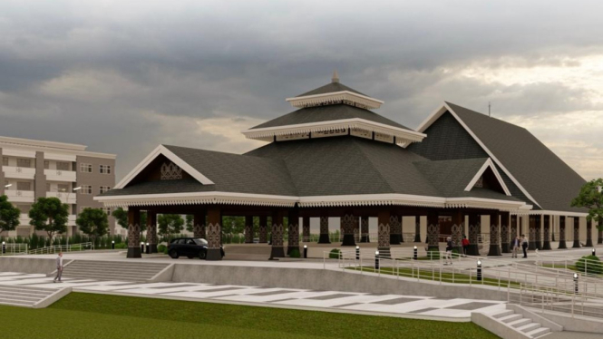 Desain bencingah agung yang jadi venue MTQ NTB 2026