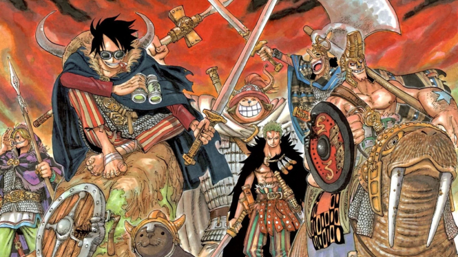 Artwork One Piece untuk Arc Elbaf