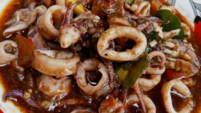 Resep olahan cumi saus  yang mudah