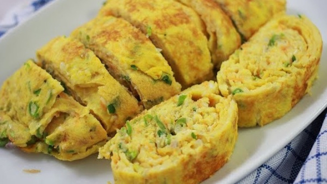 Telur gulung isi keju, menu makanan praktis