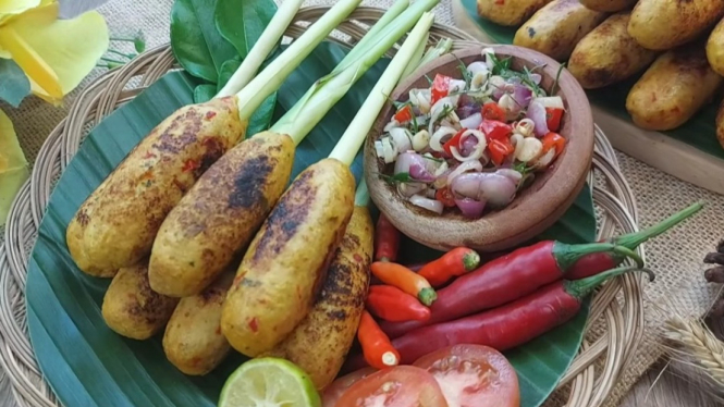 Resep sate lilit ayam sambal matah