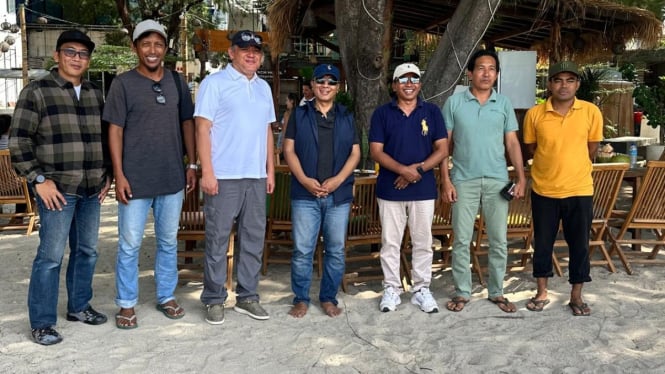 Anggota DPR-RI Fauzan Khalid Kunjungan kerja di Gili Trawangan