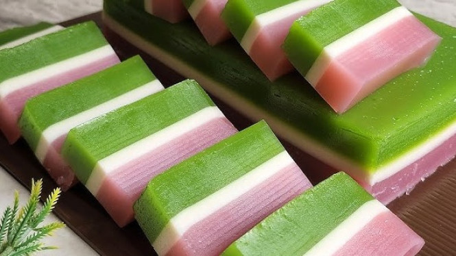 Kue lapis 3 dengan tampilan yang cantik