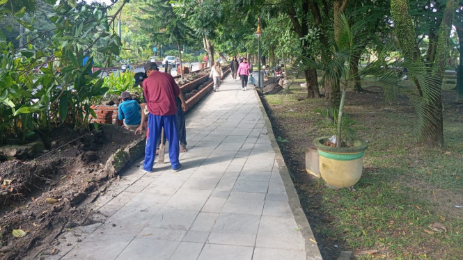 Jogging Track RTH Udayana Terus di Tata