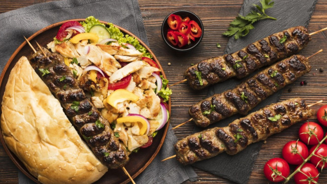 Kofta daging lembut kaya rempah