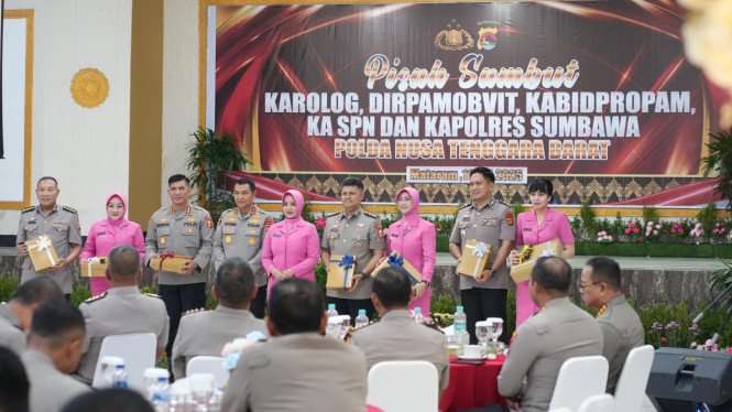 Kapolresta Mataram Hadiri Acara Sertijab di Polda NTB