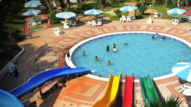View di sebuah Water Park di Bogor, Jawa Barat