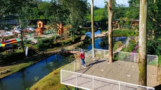 Potret sudut Ecopark Curug Tilu, Ciwidey - Bandung Selatan