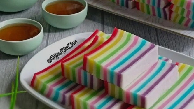 Resep Kue Lapis Pelangi, Kue Basah Tradisional khas Indonesia