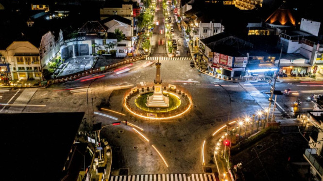 Penampakan Monumen Bersejarah Tugu Yogyakarta
