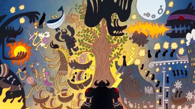 mural abad kekosongam di arc elbaf