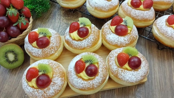 Donat vla buah super lembut
