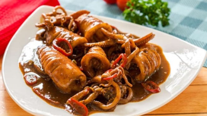 Resep cumi asam manis pedas kenyal menggugah selera