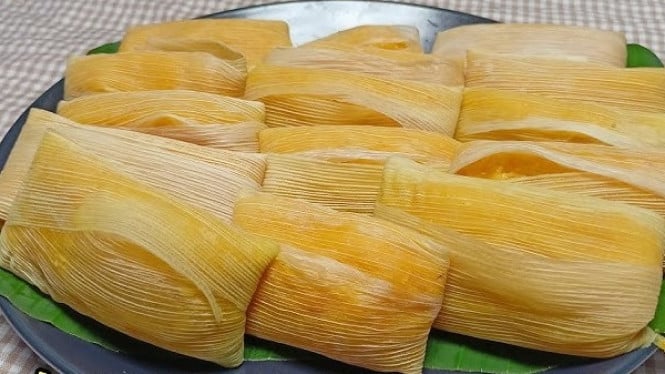 Lepet jagung manis, lembut legit untuk camilan