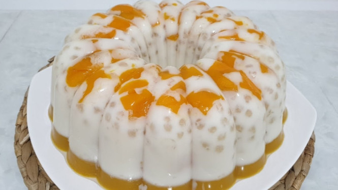 Puding mango sago segar, manis tropis dalam setiap gigitan