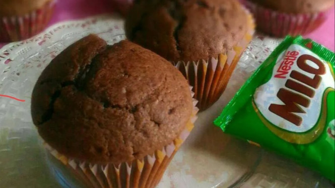 Resep cupcake milo lembut mudah dibuat