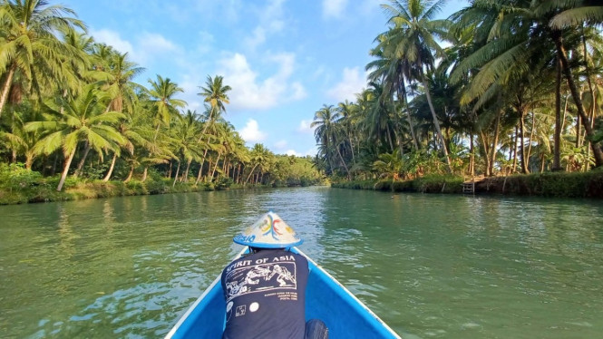 Nikmati Suasana Tenang Menyusuri Sungai Maron di Pacitan