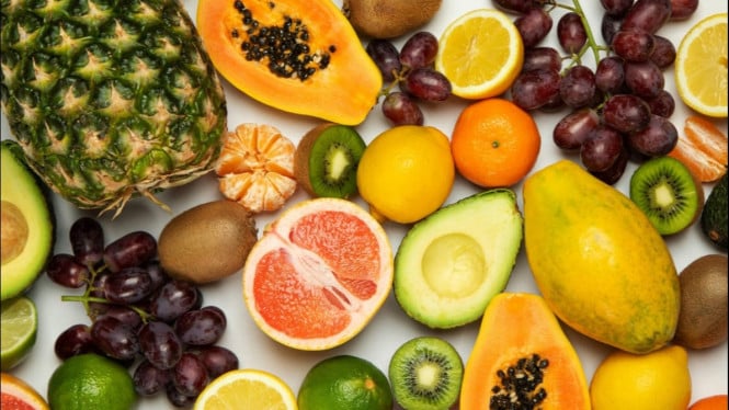 Kumpulan buah yang segar dan sehat