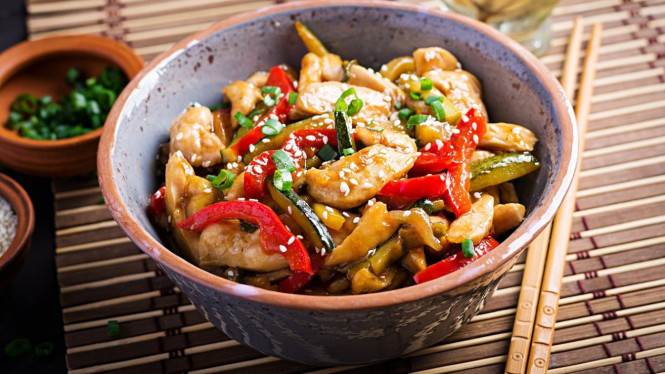 Ayam kungpao pedas gurih