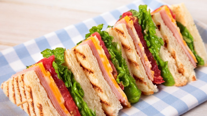 Ilustrasi menu olahan ham