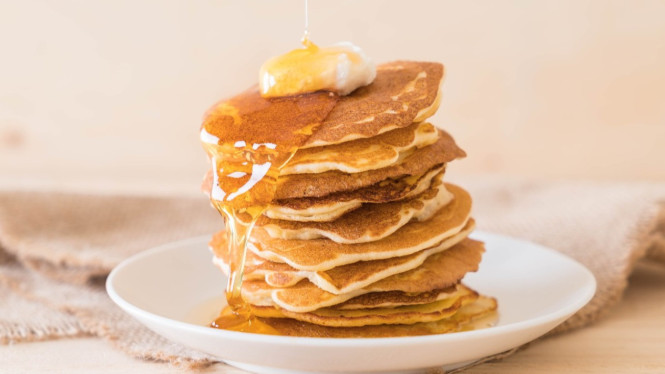Pancake panggang lembut