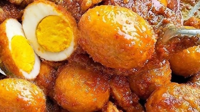 Resep tahu telur bumbu bali pedas menu tanggal tua