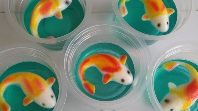 Puding ikan koi, variasi dessert ulang tahun anak