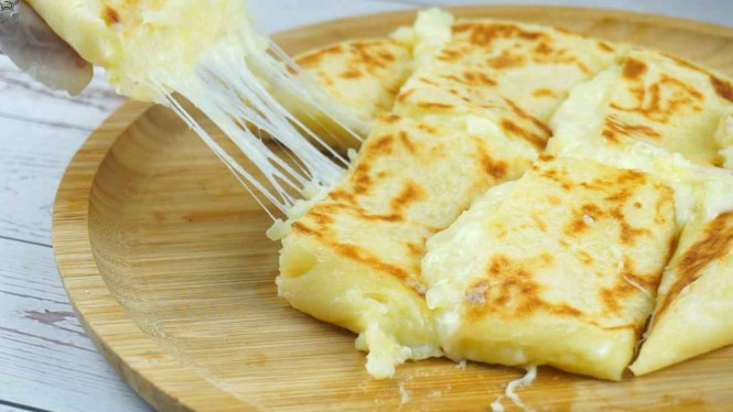 Roti kentang keju, empuk & lumer!
