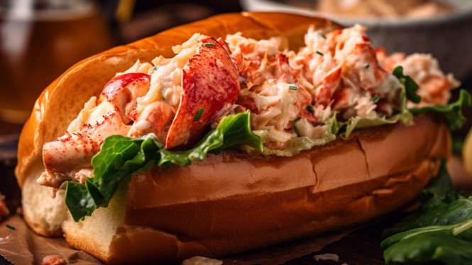 Lobster roll lumer creamy
