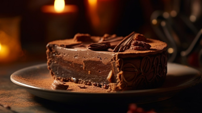 Pai truffle coklat mewah