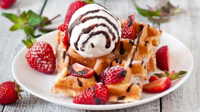 Waffle, menu sarapan dengan bahan sederhana