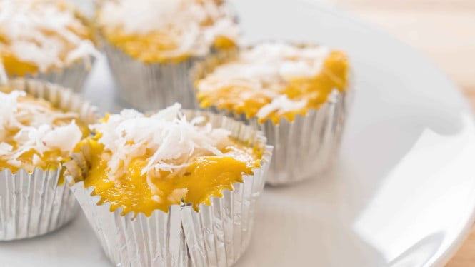 Labu kuning bikin putu ayu makin legit.