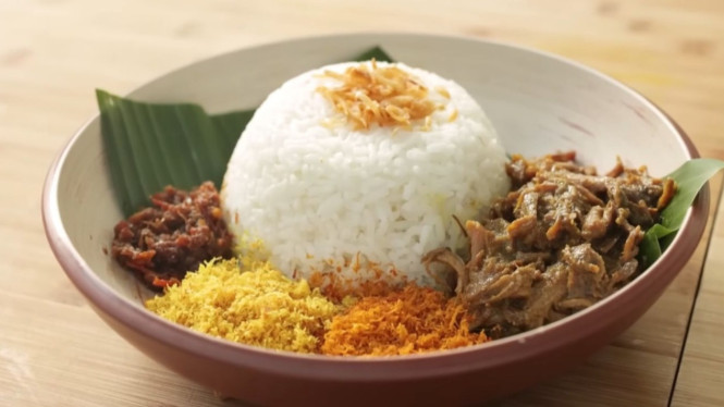 Nasi Krawu khas Gresik yang menggoda selera