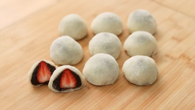 Mochi cokelat lumer bikin nagih