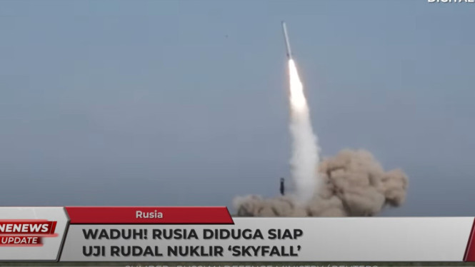 Uji Coba Mengerikan Rusia, Rudal Nuklir Skyfall Mampu Jangkau AS!