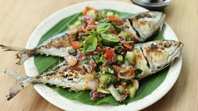 Ikan kembung bakar gurih siap disantap bersama keluarga