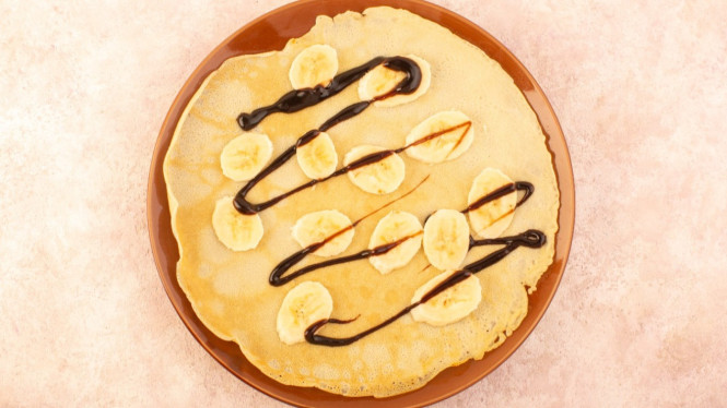 Crepes Kering Manis dengan 4 Bahan Saja