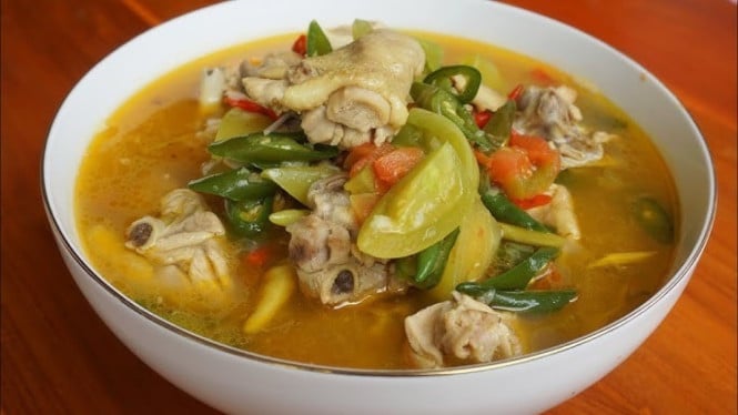 Cara buat garang asam ayam tanpa daun pisang