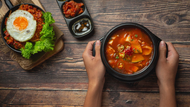 Ilustrasi menu olahan zucchini