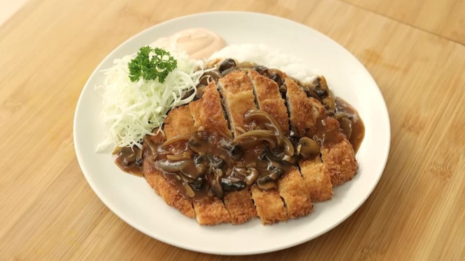 Chicken Mushroom Donkkaseu dengan cita rasa istimewa ala Korea