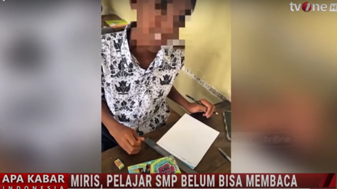 Gara-gara Pelajar SMP Belum Bisa Baca