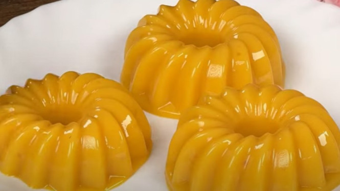Mangopudding 3 bahan enak dan menggugah selera