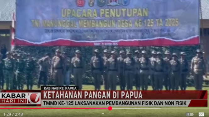TMMD ke-125 di Papua, Bupati Ungkap Terima Kasih