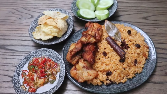 Nasi kebuli ayam, gurih dengan rempah kaya