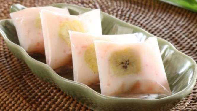 Kue hunkwe tape pisang untuk camilan keluarga