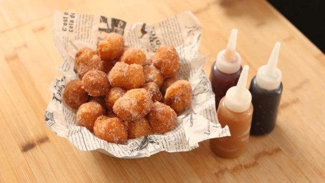 Donat mini empuk rasanya bikin nagih terus