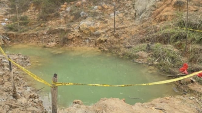 Kolam bekas galian C tempat dua anak tewas tenggelam di Pekanbaru